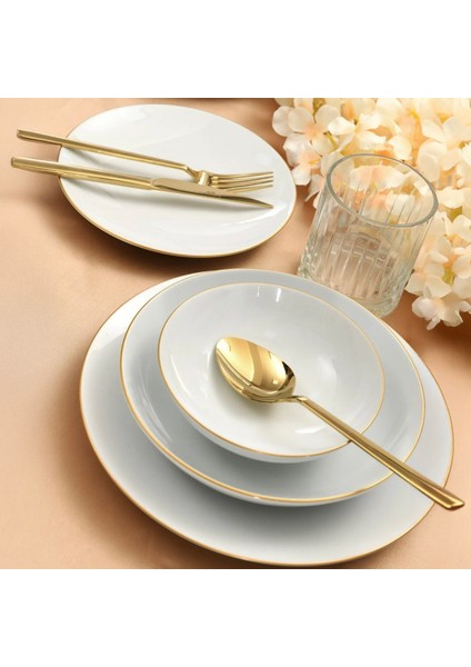 Atina 24 Parça 6 Kişilik Gold Yemek Takımı fiyatları