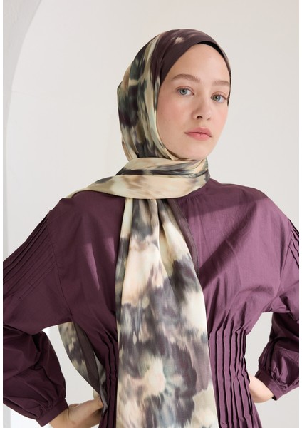 Sweet Peony Floş Viskon Şal Vıntage Rose