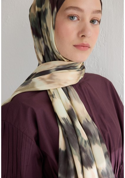 Sweet Peony Floş Viskon Şal Vıntage Rose modelleri