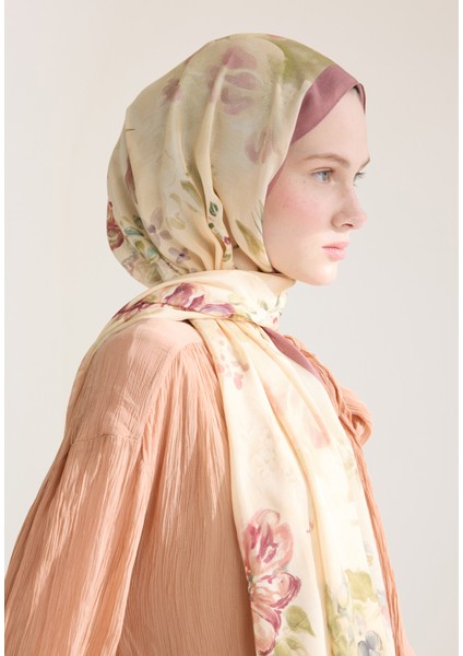 Peony Harmony Floş Viskon Şal Soft Pembe modelleri