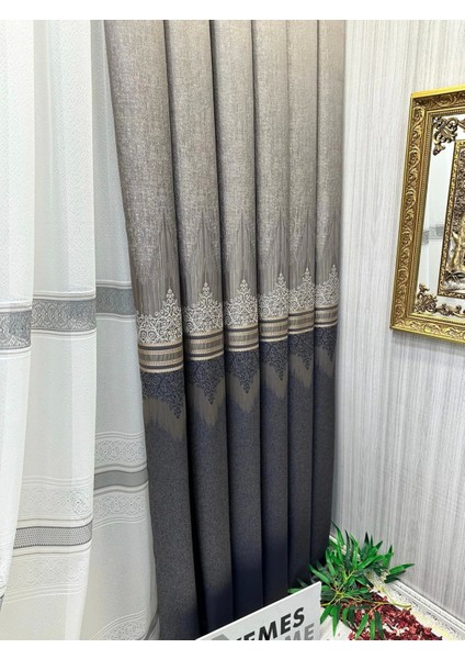 Nivemeshome Titus FJ632145 V-5329 Kahve 1/3 Sık Pileli Fon Perde Apm fiyatları