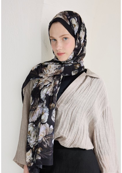 Lotus Floş Viskon Şal Vizon modelleri