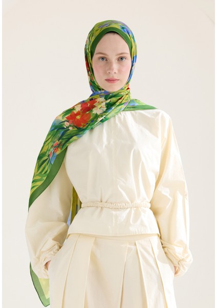 Sweet Garden Floş Viskon Şal Orman modelleri