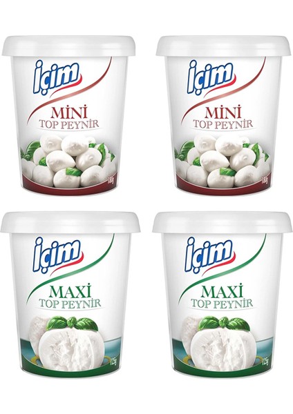 Içim Top Peynir Mini ve Maxi 4 Lü Karma Paket