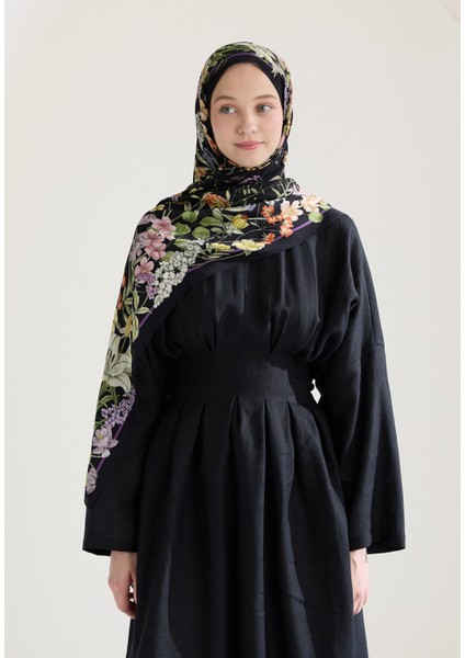 Valentına Floş Viskon Şal Siyah fiyatları