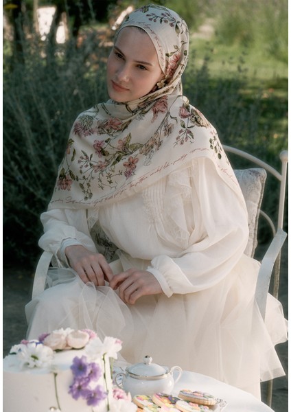 Garden Joy Floş Viskon Şal Soft Pembe