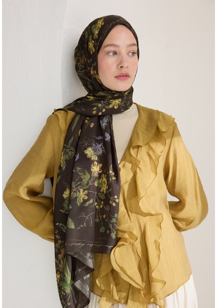 Garden Joy Floş Viskon Şal Kahve fiyatları