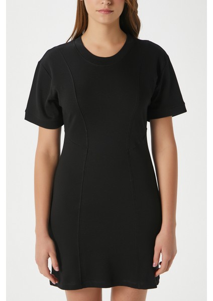 Kadın Mira Siyah Penye Elbise modelleri