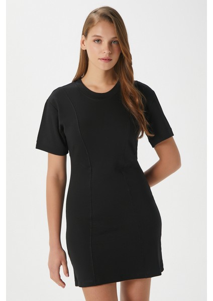 Kadın Mira Siyah Penye Elbise fırsatları