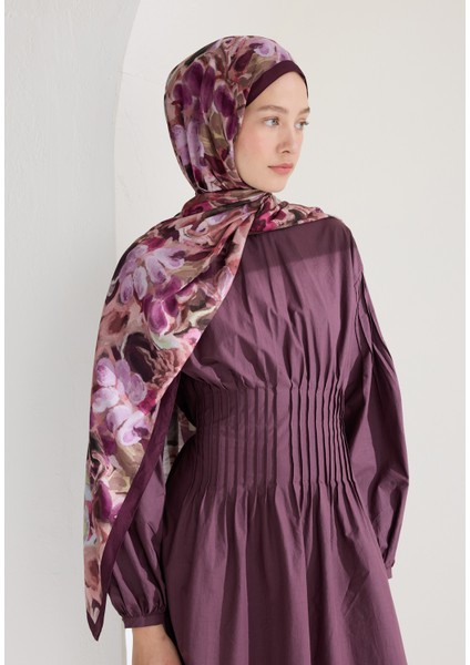 Astra Floş Viskon Şal Mürdüm