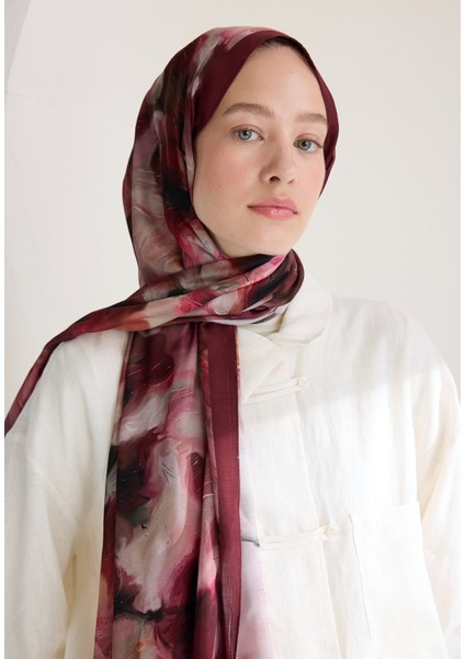 Melaına Floş Viskon Şal Mürdüm fırsatları