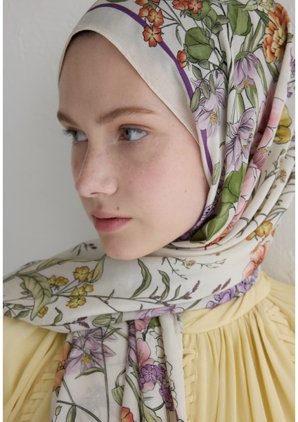 Valentına Floş Viskon Şal Bej indirimleri