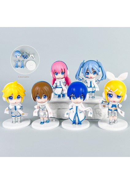 Hatsune Miku Q Versiyon Seti Çizgi Film Model Süsleri (Yurt Dışından)
