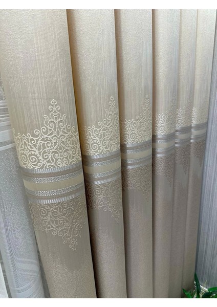 Nivemeshome Titus FJ632145 V-123 Krem 1/3 Sık Pileli Fon Perde Apm modelleri