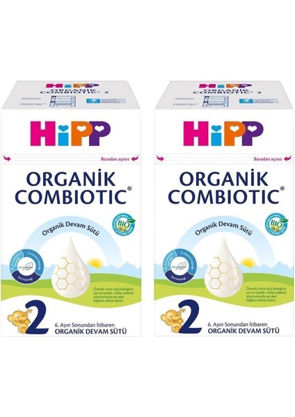 2 Organik Combiotic Bebek Sütü 600GR X2ADET