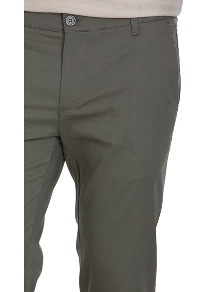 Haki Regular Fit Desenli Yandan Cepli Pamuklu Jogger Pantolon fırsatları