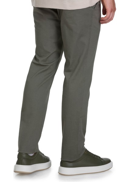Haki Regular Fit Desenli Yandan Cepli Pamuklu Jogger Pantolon indirimleri