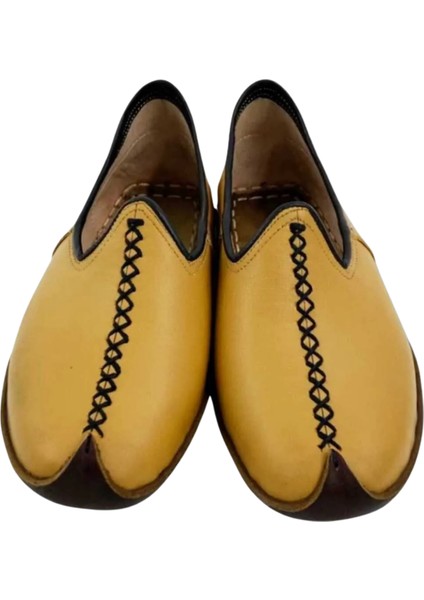 Hardal El Yapımı Yemeni – Hakiki Deri Geleneksel Ayakkabı