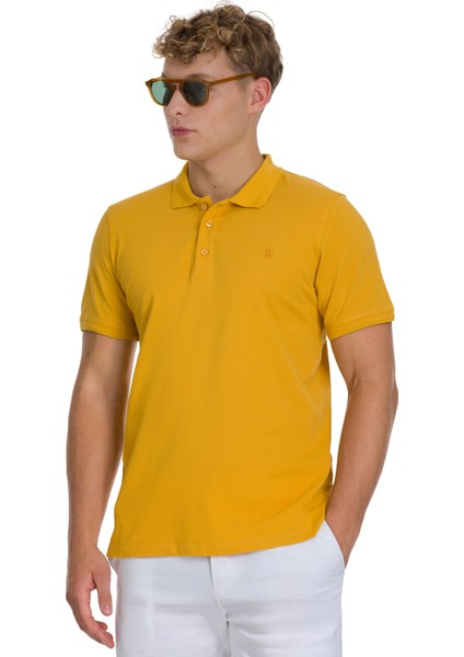 Hardal Regular Fit 100% Pamuklu Polo Yaka Tişört