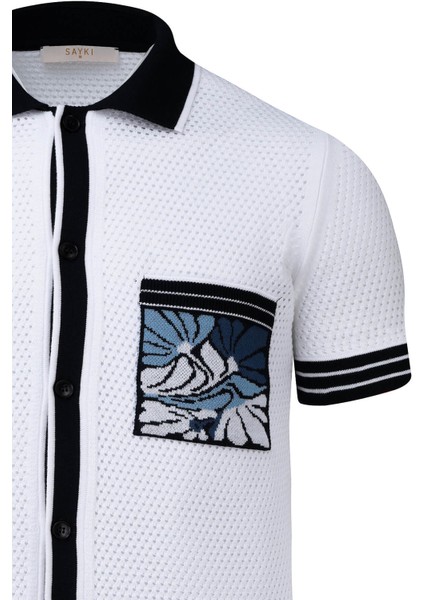 Beyaz Regular Fit Polo Yaka Pamuklu Tişört fiyatları