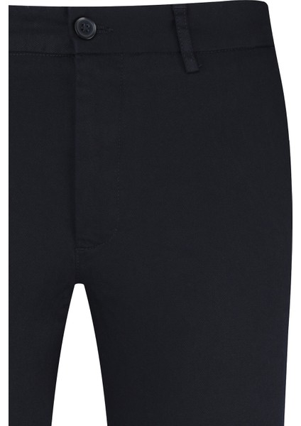 Lacivert Rahat Kesim Yandan Cepli Pamuklu Kanvas Pantolon fiyatları