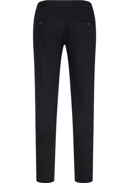 Lacivert Rahat Kesim Yandan Cepli Pamuklu Kanvas Pantolon modelleri