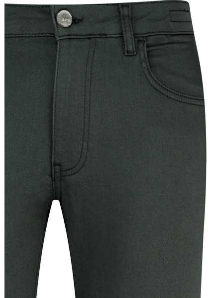 Haki Slim Fit Pamuklu 5 Cep Kanvas Pantolon fiyatları