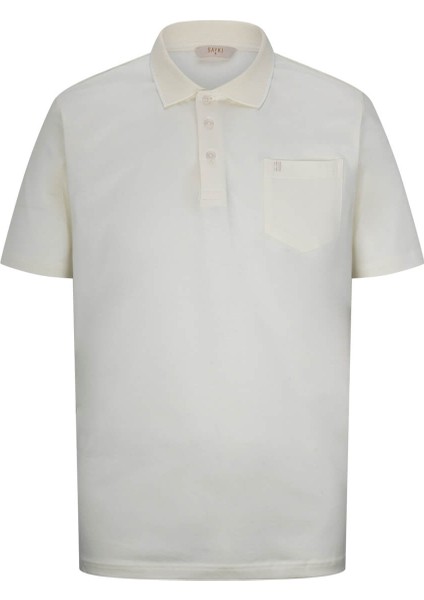 Sarı Regular Fit 100% Pamuk Polo Yaka Merserize Tişört