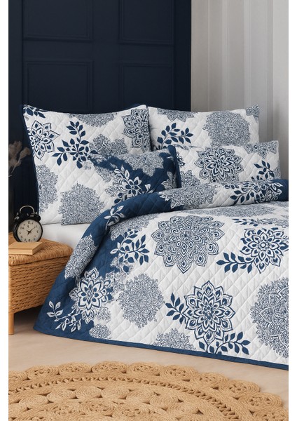 Sardinia Tek Kişilik Kapitone Dolgulu Pike 4 Mevsim Baklava Dsn |yastık Kılıfı Hediye| 160X230CM