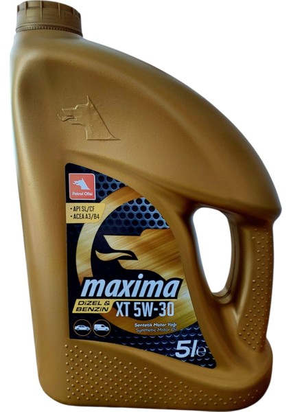 Maxima Xt 5W-30 Sentetik Motor Yağı 5 Lt Ü.t: 2021 (Dizel -Benzin)