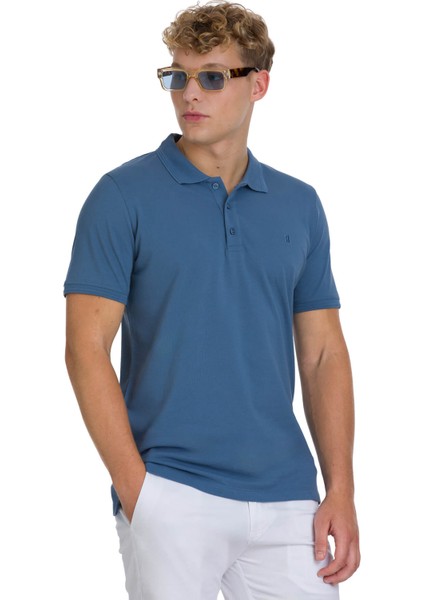 Indigo Regular Fit 100% Pamuklu Polo Yaka Tişört modelleri
