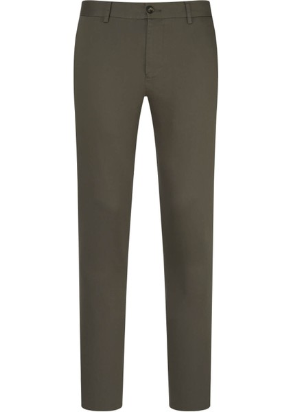 Vizon Rahat Kesim Yandan Cepli Pamuklu Kanvas Pantolon