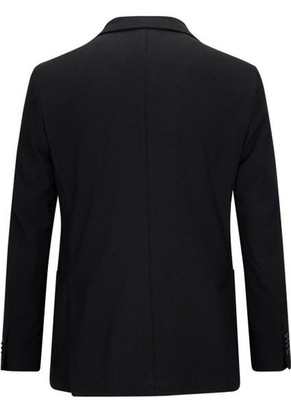 Siyah Slim Fit Mono Yaka Takım Elbise fırsatları