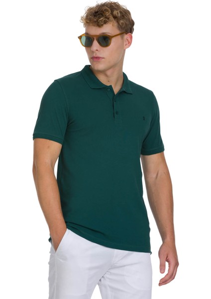 Yeşil Regular Fit 100% Pamuklu Polo Yaka Tişört modelleri