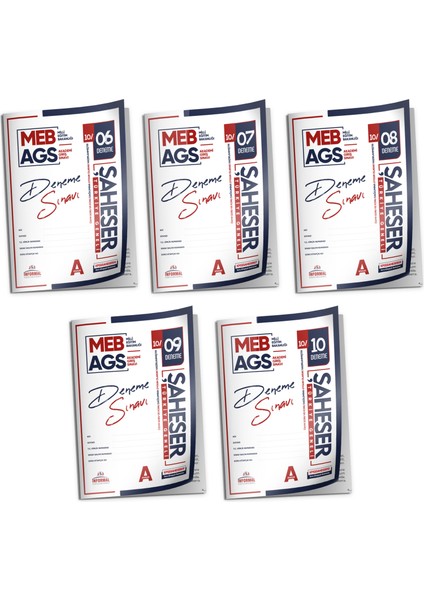 2026 Meb Ags Şaheser Yeni Sistem 5 Adet 6-7-8-9-10 Nolu Kurumsal Çözümlü Deneme (Tg Değerlendirme)