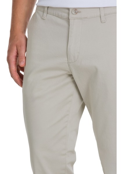Bej Regular Fit Yandan Cepli Kanvas Pantolon fırsatları