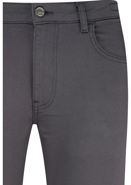 Antrasit Slim Fit Pamuklu 5 Cep Kanvas Pantolon fiyatları