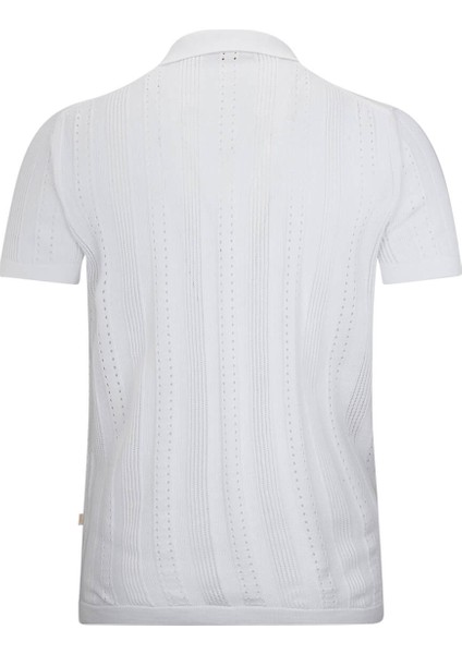 Beyaz Regular Fit Apaş Yaka Gömlek Tişört fiyatları