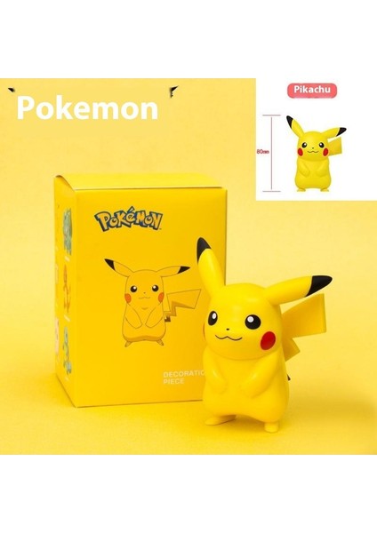 Pokemon Blind Box Serisi Süsler Sevimli Bebek Pikachu Modeli El Tipi Ofis Oyuncakları (Yurt Dışından)