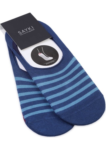 Kırmızı Desenli Pamuklu Ikili Babet Çorap