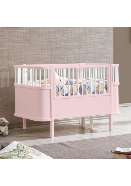 Mdf Beşik, 90X130 Trend Büyüyen Beşik, 90X190 Trend Karyola, Pembe + 1 Adet 90X130 Comfort Yatak fırsatları