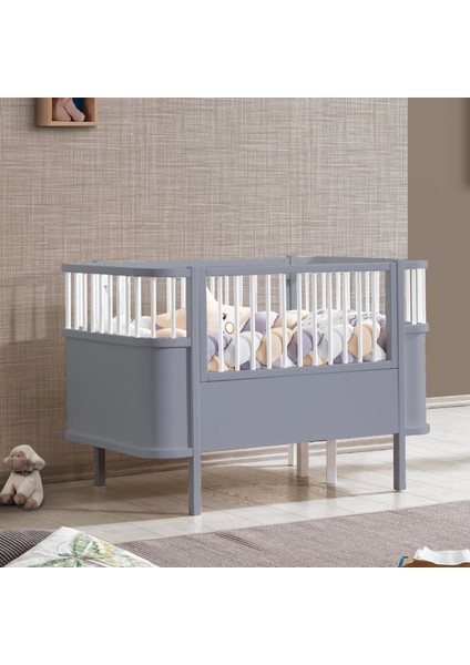 Mdf Beşik, 90X130 Trend Büyüyen Beşik, 90X190 Trend Karyola, Antrasit + 1 Adet 90X130 Comfort Yatak fırsatları