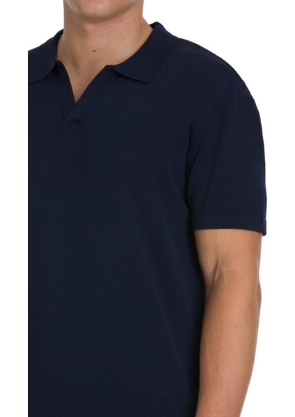Lacivert Regular Fit Polo Yaka Rayon Tişört fırsatları