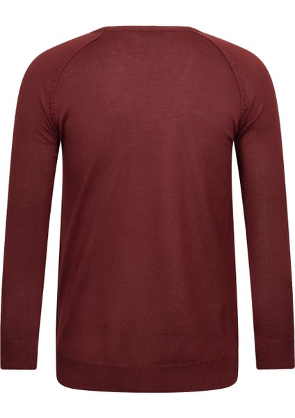 Kiremit Regular Fit Bisiklet Yaka Yünlü Triko Kazak fiyatları