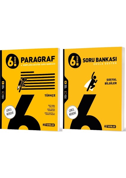 2026 6. Sınıf Paragraf + Sosyal Bilgiler Soru Bankası Seti 2 Kitap