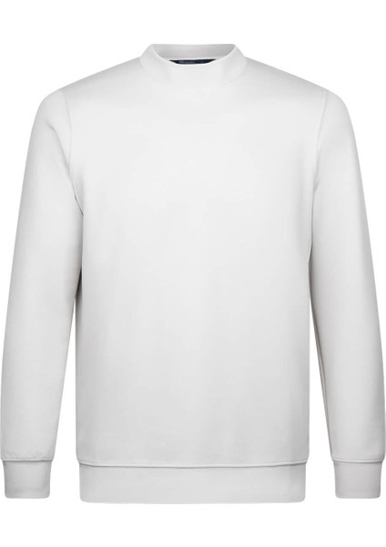 Gri Regular Fit Bisiklet Yaka Sweatshirt