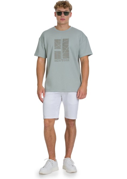 Gri Regular Fit Bisiklet Yaka Oversize Tişört fiyatları