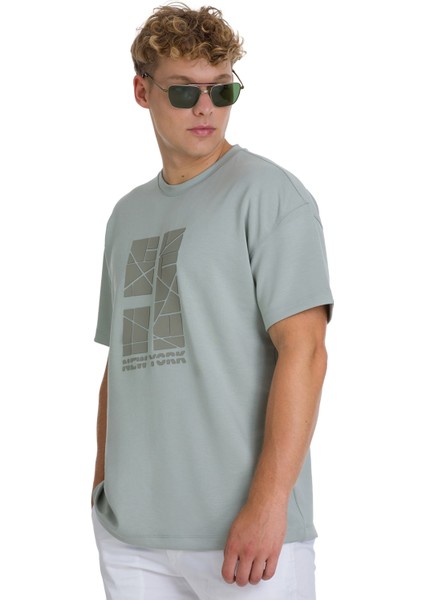 Gri Regular Fit Bisiklet Yaka Oversize Tişört modelleri