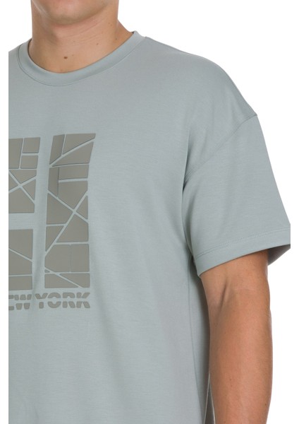 Gri Regular Fit Bisiklet Yaka Oversize Tişört fırsatları