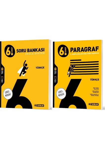 2026 6. Sınıf Türkçe + Paragraf Soru Bankası Seti 2 Kitap